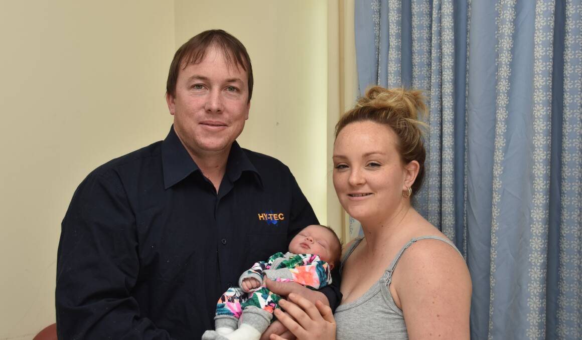 A daughter Delilah Rose has been born to Tom and Ashleigh Sherd of Telegraph Point.
She weighed 3.2kgs and is a first child. Grandparents are Paul and Lee Sherd of Telegraph Point and Rodney and Lynda Bird of Beechwood.