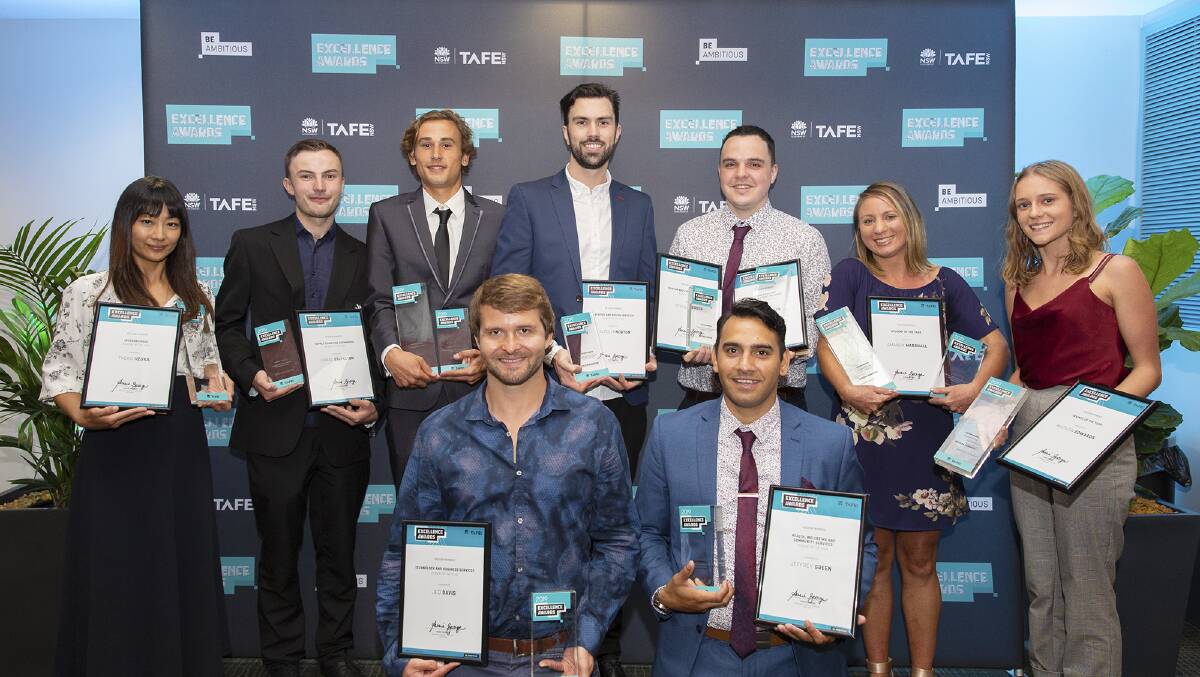 The recipients of the NSW TAFE Excellence Awards.