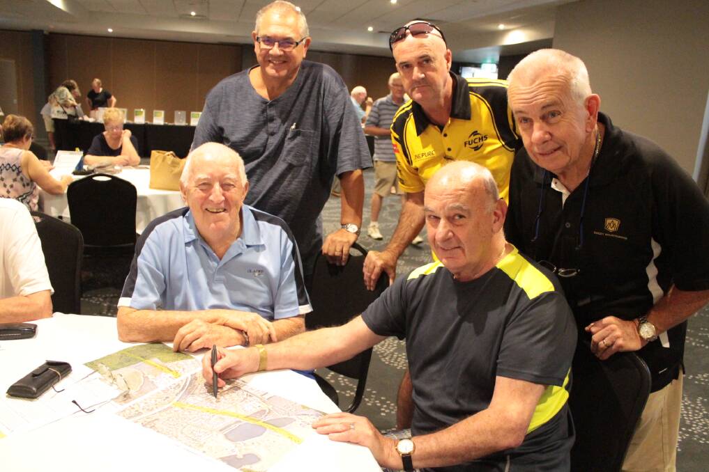 Concerns: Barry George, Peter Goldsmith, Greg Skimmings, Ian Johnson and Phil Lloyd at the info session.