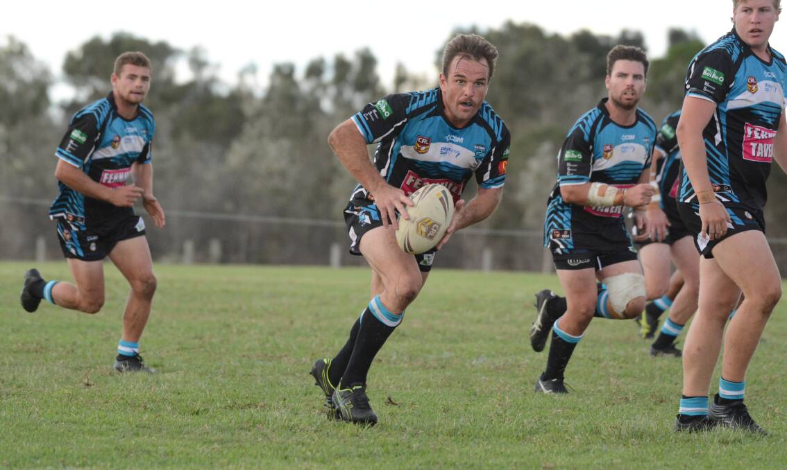 On the run: Joe Cudmore led his team to victory against Old Bar.