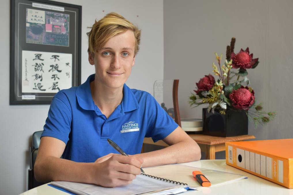 Climate lesson: Hastings Secondary College student Patrick Rudd will join fellow students on Friday to deliver Cowper MP Luke Hartsuyker a lesson on climate change.