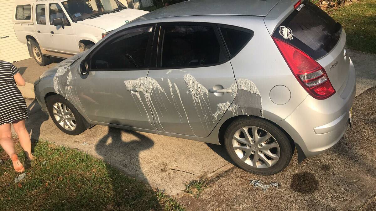 Senseless attack: A vandal continues to target cars in a malicious and ongoing attack on the residents of Calwalla Crescent, Port Macquarie.