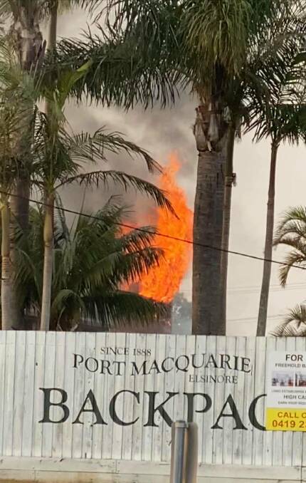 Coolibah Motel fire, Port Macquarie. Photo: Terry Day.