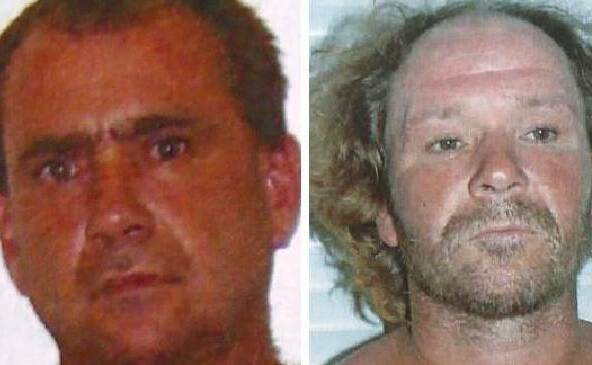 Paul Maris (left) and Adrian Attwater face charges over Lynette Daley’s death. (Pic supplied)
