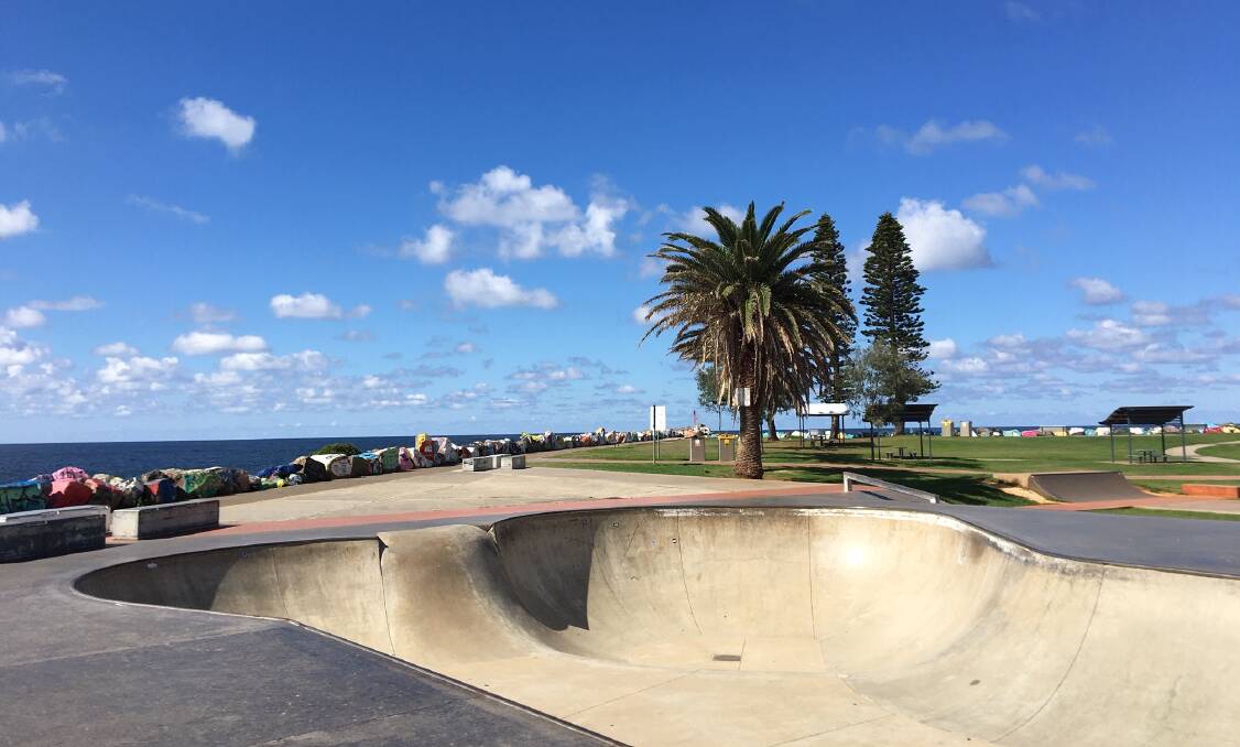 The message is clear - do not loiter in public areas over the Easter break. The Town Beach skate park remains off limits.