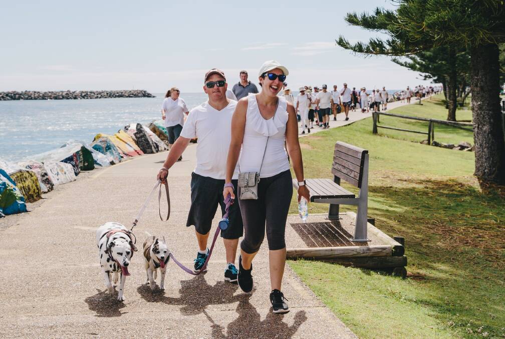 The annual Coastal Walk Against Domestic and Family Violence returns this year, with community members invited to wear white and walk any part of the Coastal Walk from Lighthouse Beach to Westport Park on Sunday 28 November. Photo: Little Glimpses Photography