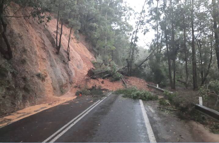The Oxley Highway could now be closed for up to three months because of numerous landslips, spelling more bad luck for business owners. Photo: LiveTraffic NSW.