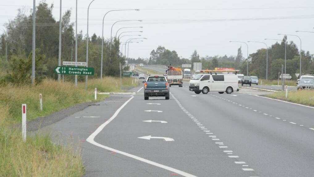The Harrington-Coopernook and Pacific Highway intersection was the scene of a a fatality on Monday.