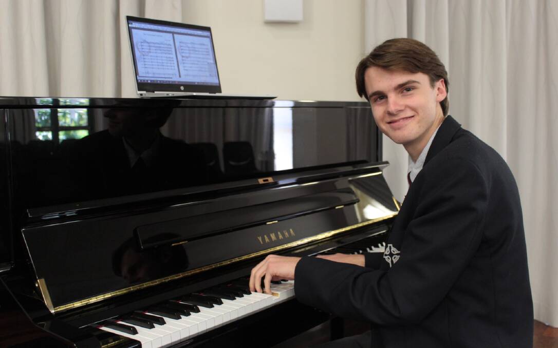 Talented: George Teasdell will have his fanfare played by a full orchestra in concert on September 30.