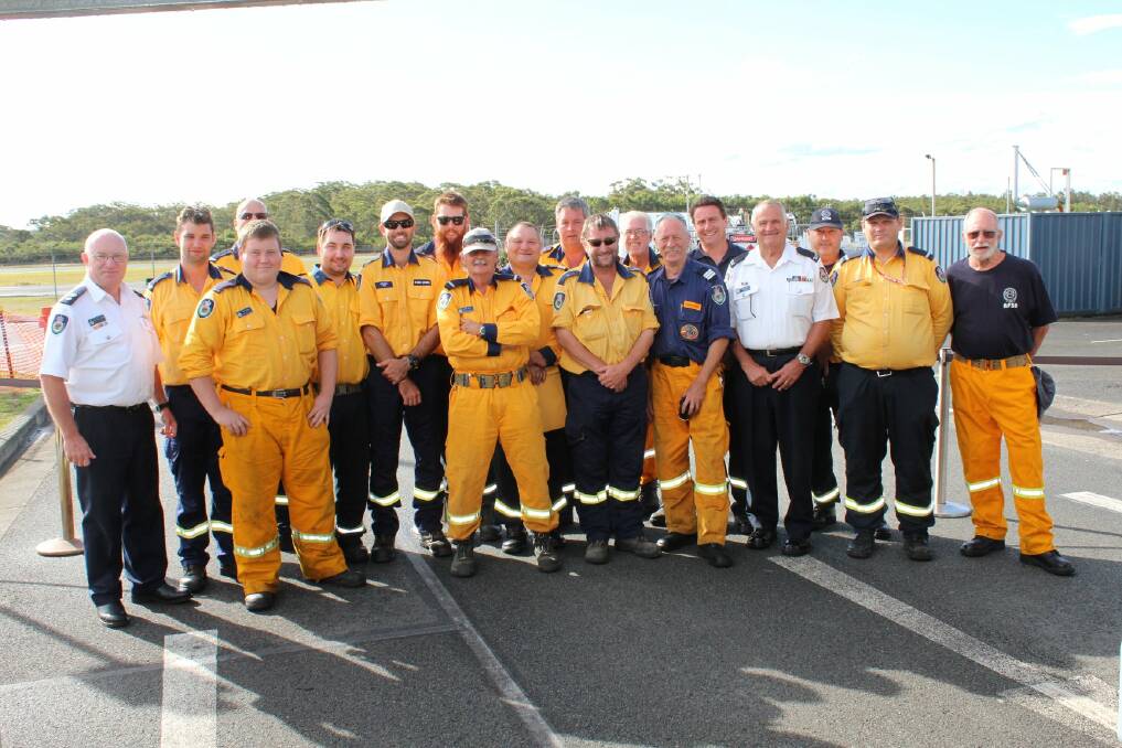Support crew: Local Rural Fire Service crews have united to help battle fires in Queensland. Photo: NSW Rural Fire Service - Mid Coast District.