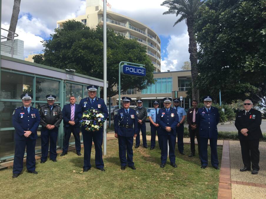 Officers from the Mid North Coast Police District paused for a brief moment on September 29 for Police Remembrance Day.