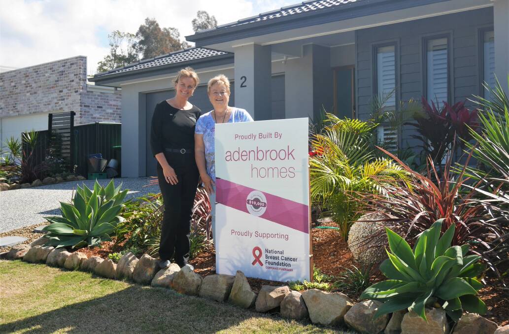 Niki Whelan, new homes consultant from Adenbrook Homes Coffs Harbour with (right) Jane Young of Emerald Beach.
