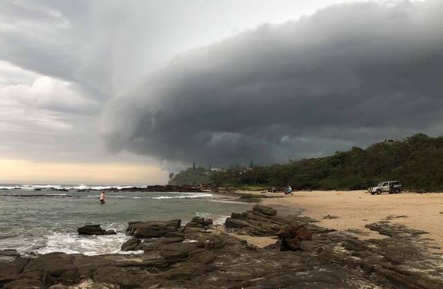A storm rolling over Port Macquarie. Photo: Wendy Taylor.