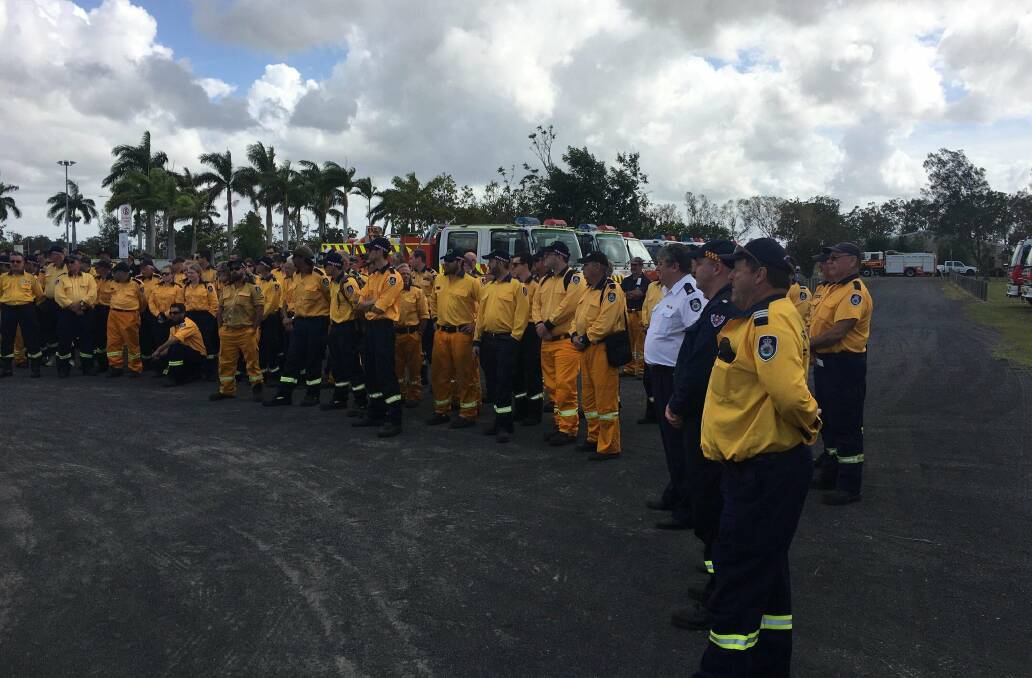 Home safely: Volunteers from the Rural Fire Service Mid Coast District back in Port Macquarie after joining the Queensland fire effort. Photo: NSW Rural Fire Service - Mid Coast District.