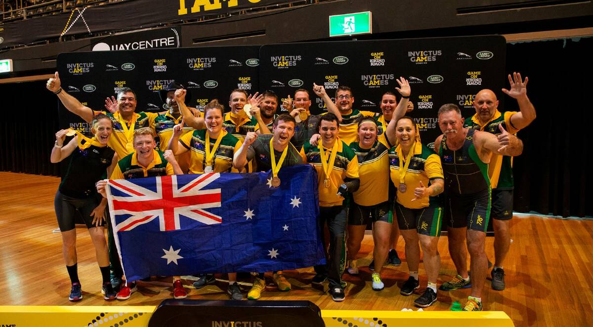 Medal winners: The Aussie team shines. Photo: Invictus Games: Team Australia, Facebook