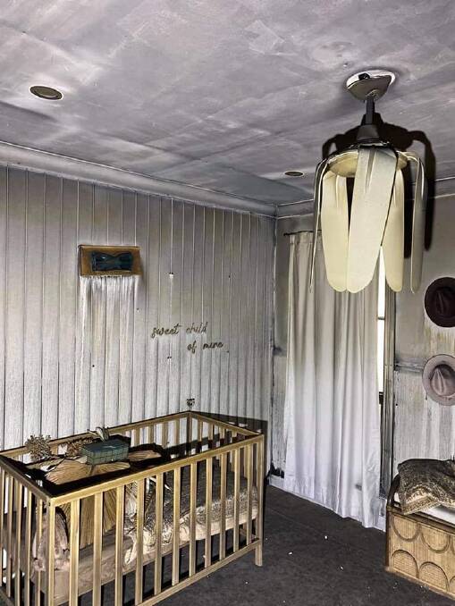 The room of an 11 month old child in the home was impacted by the blaze. Photo: Fire and Rescue NSW.