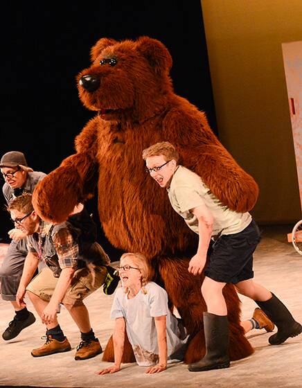 The cast of We're Going on a Bear Hunt will be at Port Macquarie library for story time at 11am on August 9.
