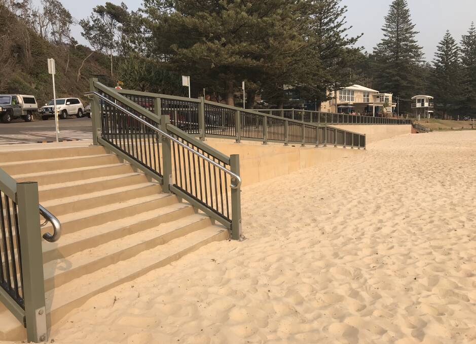 Works complete: A new look for Flynns Beach as upgrade works are complete.