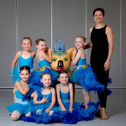 Dancing queens: These little ballerinas from Francessca's will be opening the Hello Koalas Mamma Mia show at Panther's on Friday, June 6 with a rendition of Dancing Queen.
