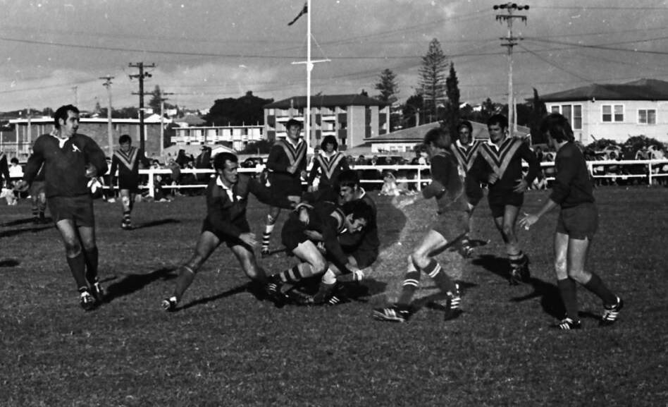 Some of the action from Ports league win over Wauchope, 1971