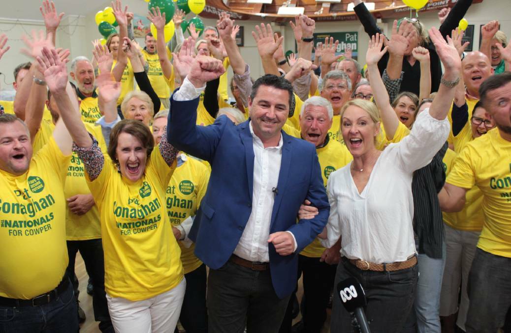 Pat Conaghan claims victory in the Nationals-strong seat of Cowper at the May federal election.