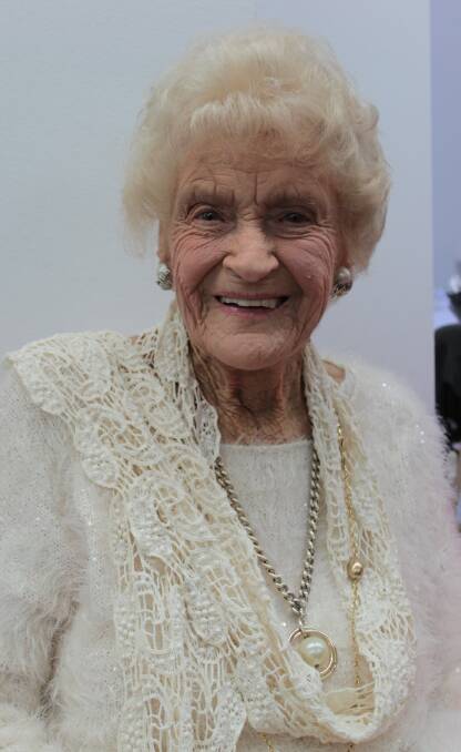 Happy birthday: Myra Benson of Port Macquarie celebrates her 104th birthday.