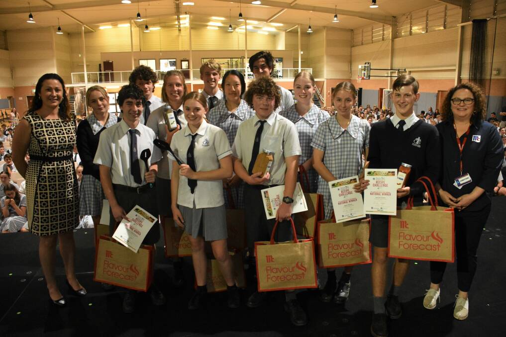 NATIONALS WINNERS: Students from St Columba Anglican School have won the 2019 McCormick Flavour Forecast Recipe Challenge.