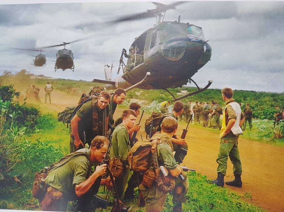 Awaiting helicopters: A file photograph from the Vietnam War. Photo: Supplied.