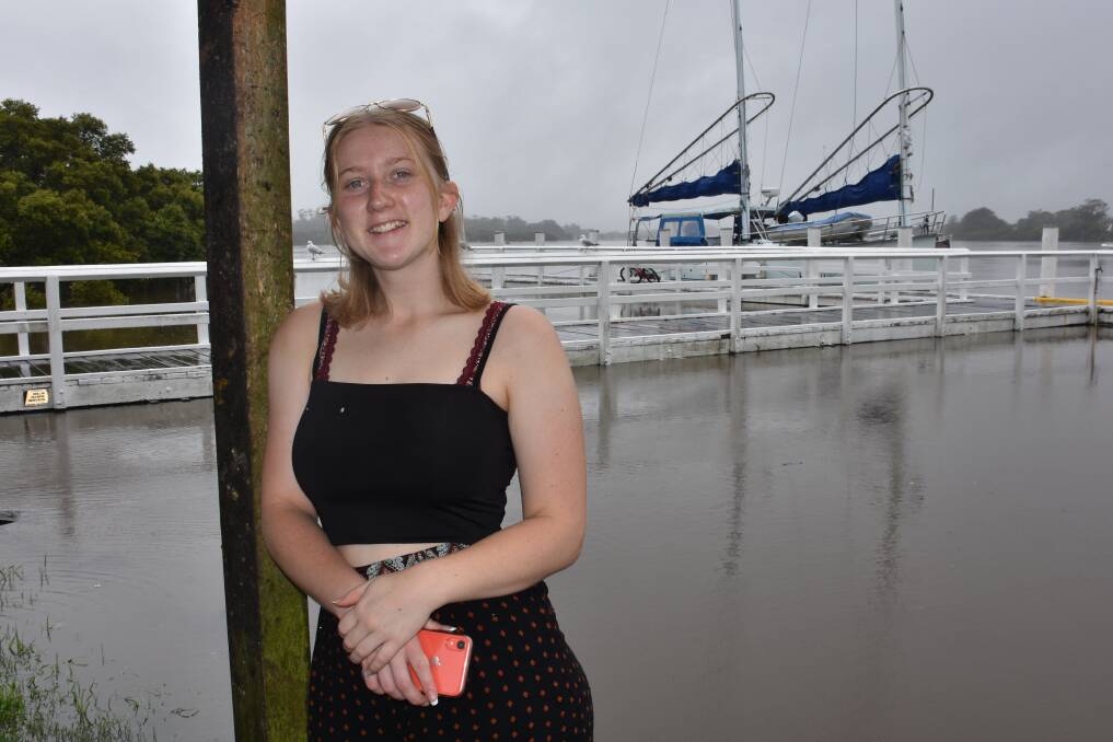 HIGH ACHIEVER: Camden Haven student Maddison Symons in Laurieton.