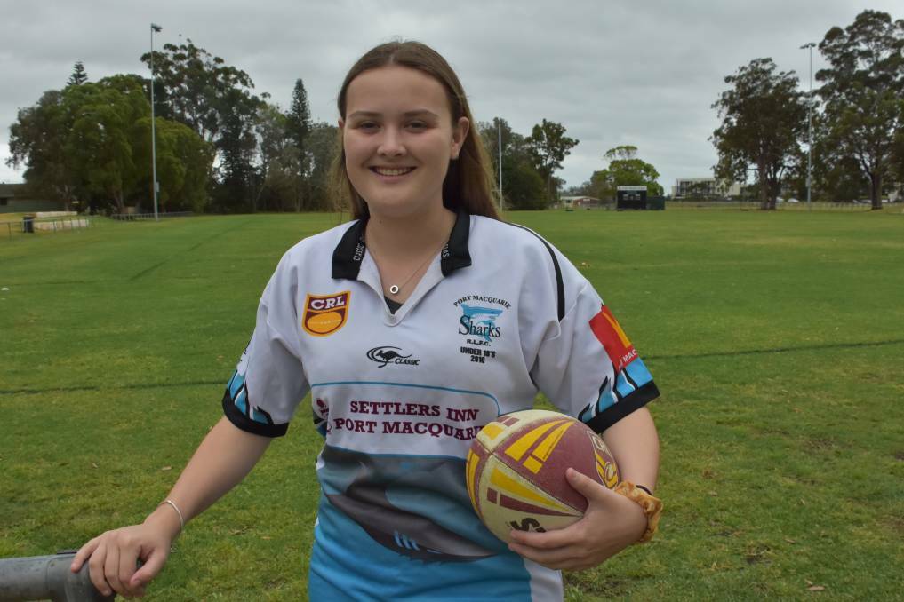 IMPROVING EACH WEEK: Sharks player and team organiser Claudia Todd said the team will have a tough fight this weekend.