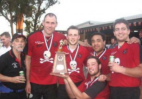 2007 Grand Final: Doug Piper, Peter Besseling, Tom Eastham, William Kuki, Rob Devonshire and Kneeling is James Arthur.