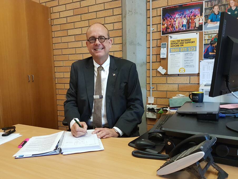 RETIRING: Mr Willem Holvast at his desk in Hastings Secondary College Westport Campus.
