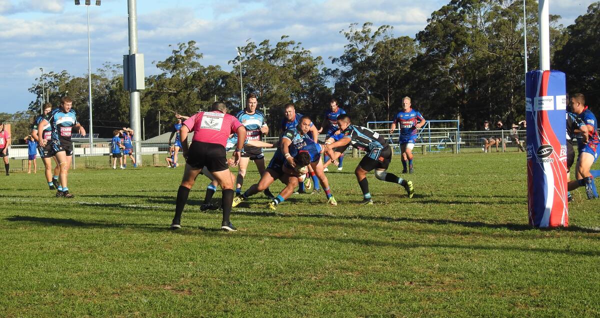 Rugby League: Port Sharks defeated by Wauchope Blues. Photo: Letitia Fitzpatrick.