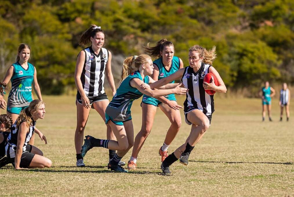 Magpies finals run: Clare O'Dwyer in action on the field. Photo: Dean Kirby.
