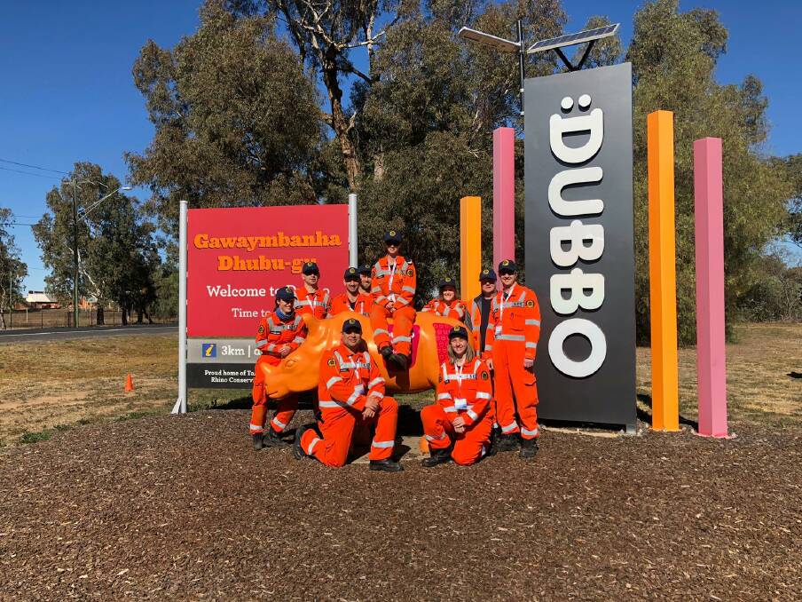 COMPETING: Port Macquarie volunteers at Australasian Road Rescue Challenge in Dubbo. Photo: Supplied/Port Macquarie SES.