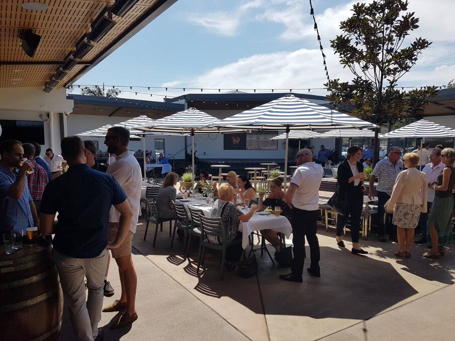 Charity luncheon: Port Macquarie residents at the event.