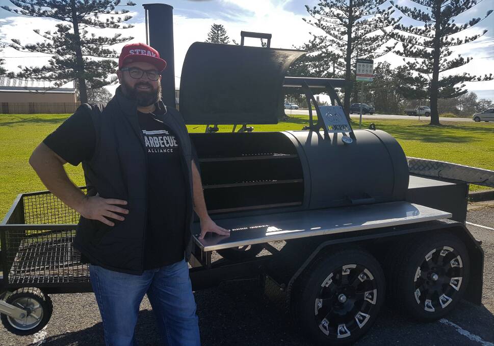 Slow cooking: Founder of the Australasian Barbecue Alliance, Adam Roberts.