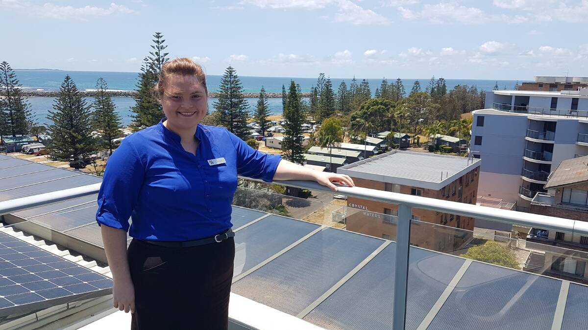 Busy times: Macquarie Waters Boutique Apartment Hotel manager Jessica Holmes said its been a busy season. 