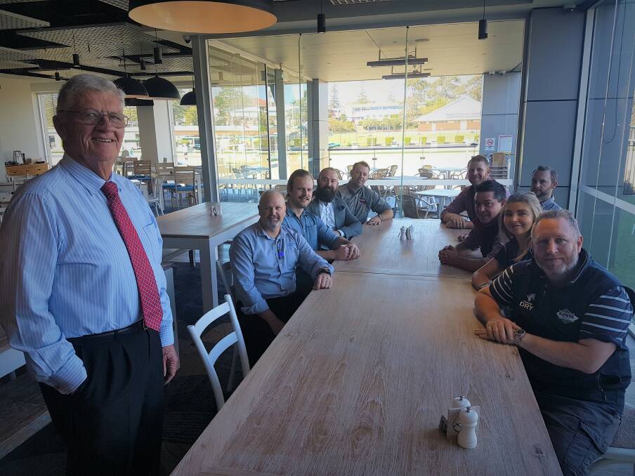 LEADING THE WAY: Former Port Macquarie magistrate Wayne Evans with HLA committee members.