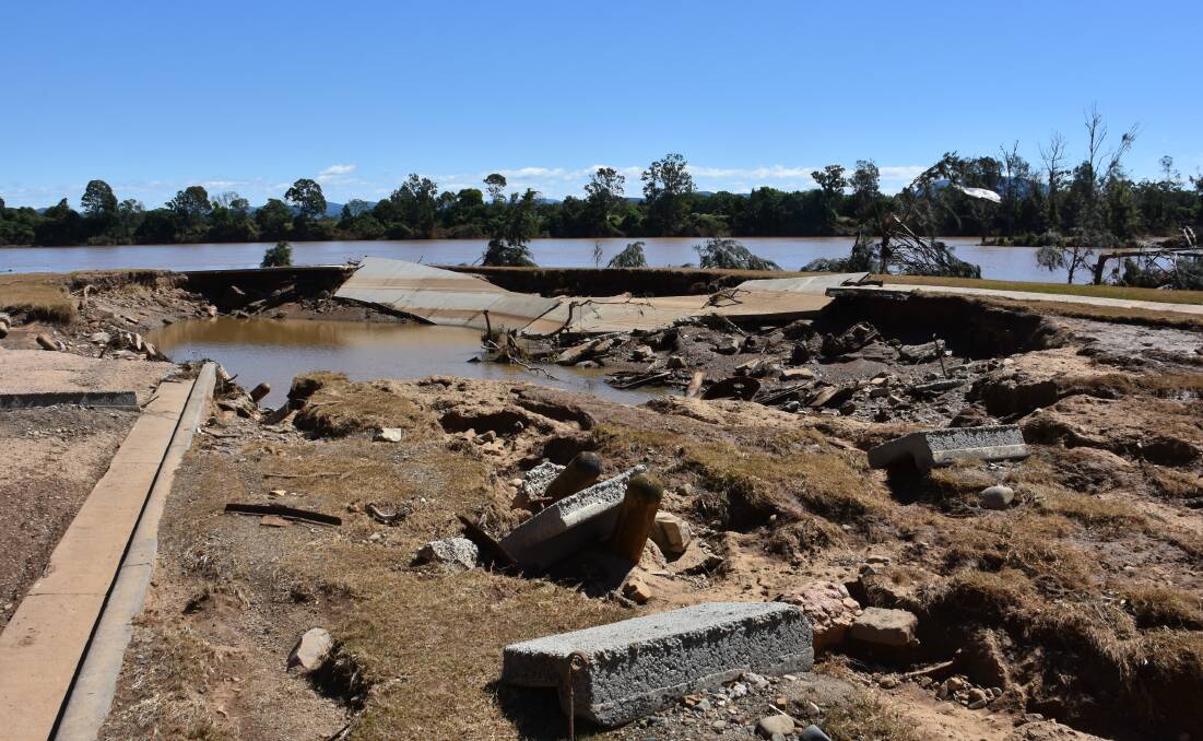 REPAIR BILL: Rocks Ferry Reserve was hit hard by the flood waters.