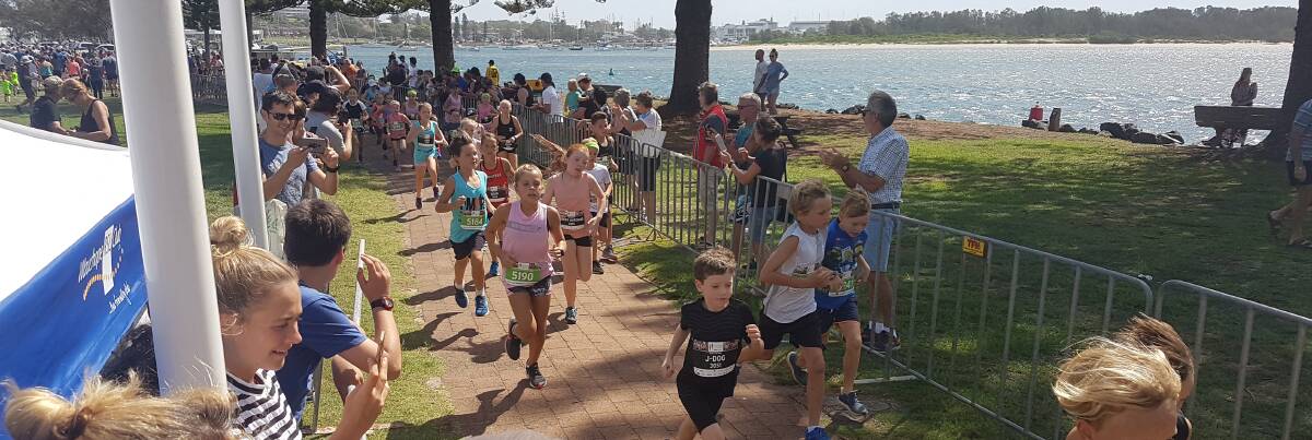 The Kids Fun Run has been run and won during the Port Macquarie Running Festival.