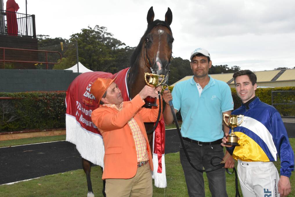 WHAT A WIN: Rapido Chaparro stormed away from the pack to take the win in the Port Macquarie Cup.