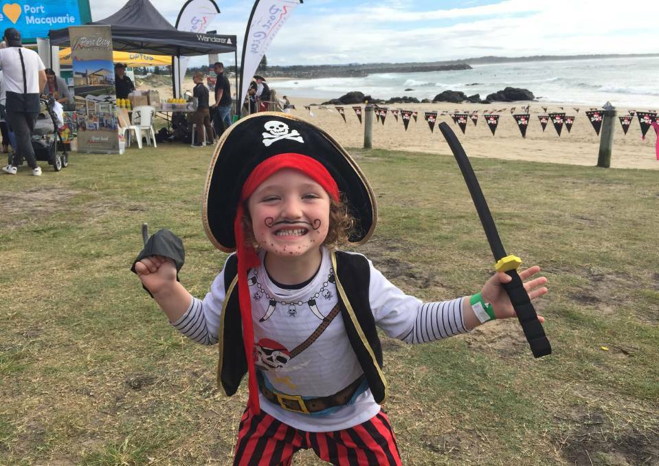 IN CHARACTER: Three-year-old Flynn Meyers was one of the youngest pirates at the event in 2019.