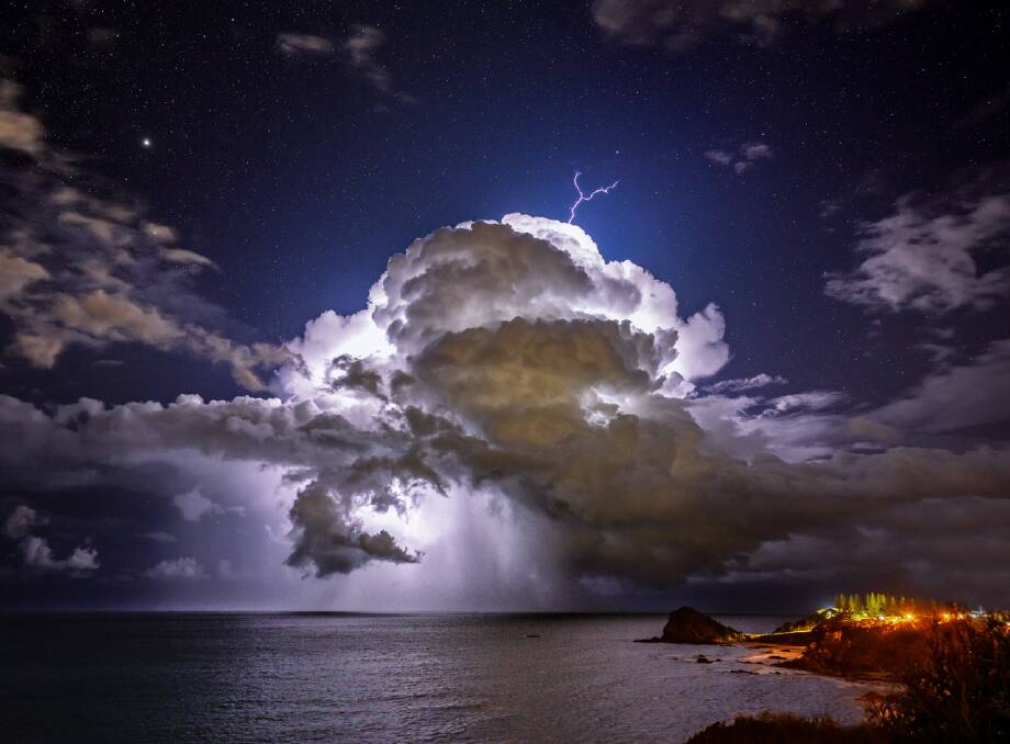 WINNING PHOTO: A shot of Rocky Beach overlooking Flynns and Nobby Head, winning a place in the 2021 World Meteorological Organisation calendar. Photo: Will Eades.