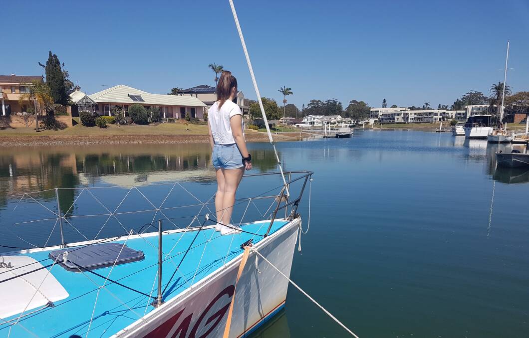 AHOY SAILOR: Hastings Secondary College student Madisan Rogers will set sail on Young Endeavour in November.