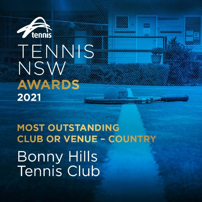 TENNIS NSW: Most outstanding club or venue-country. Picture: Tennis NSW.