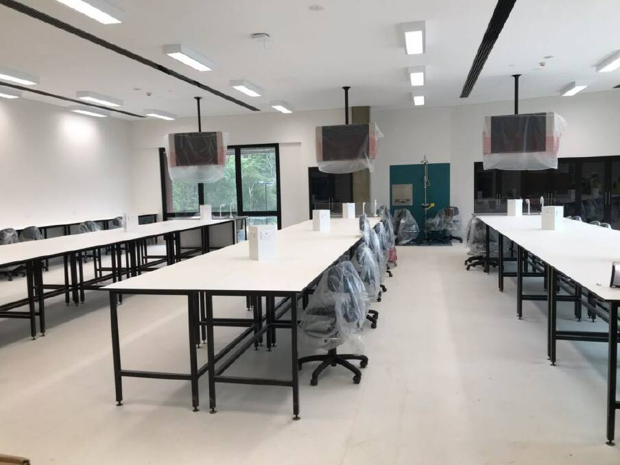 NEW LEARNING AREAS: A science laboratory at CSU. Photo: Supplied/CSU.