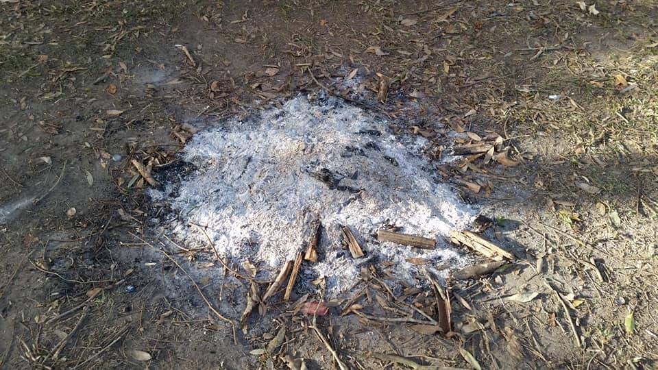 COMMON SENSE: More illegal campfires found in Bonny Hills over the weekend. Photo: Bonny Hills Rural Fire Brigade.