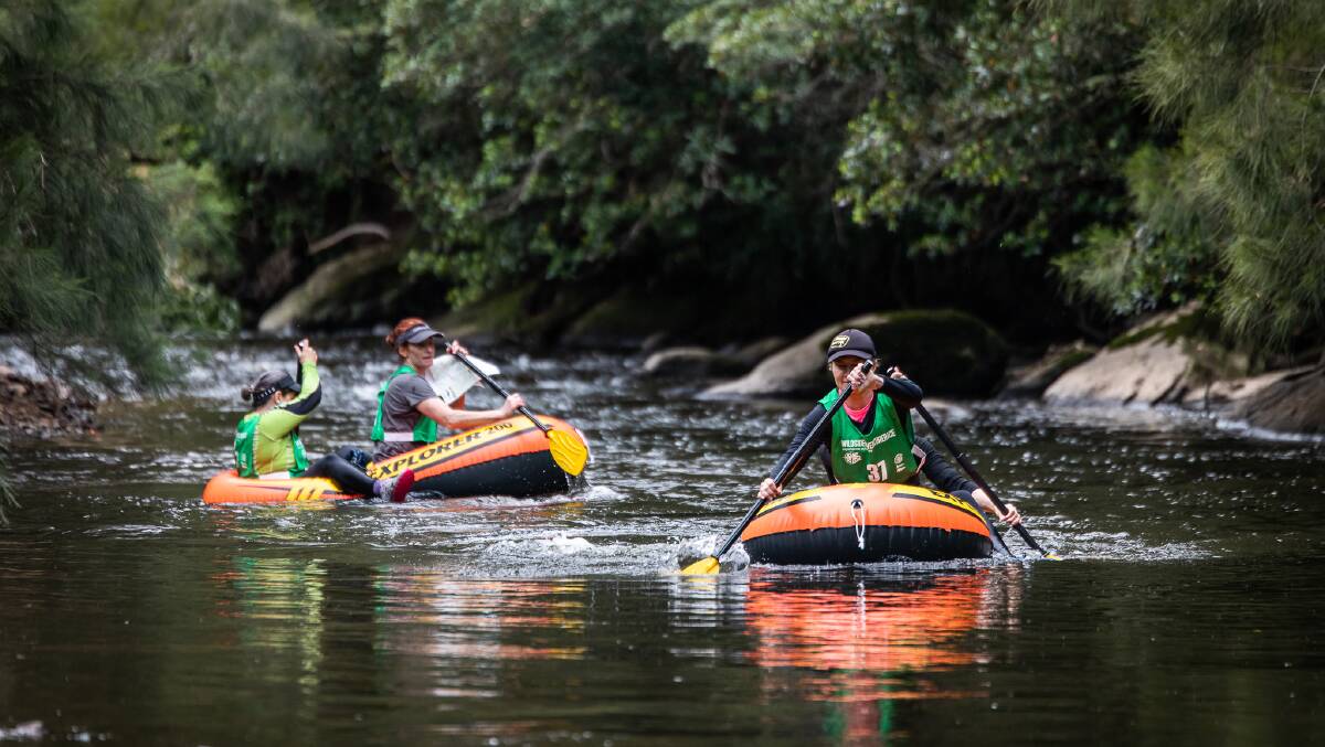 ON THE WATER: A team competing in previous Wildside Adventure Racing. Photo: Fully Rad Adventures.