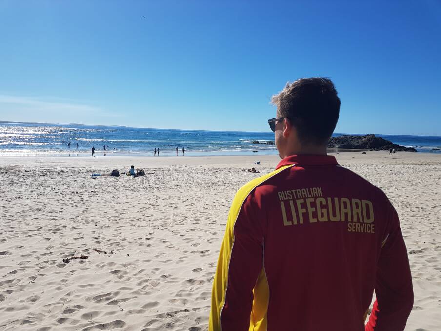 Always on watch: Being a lifeguard is all about being focused, says Blake Polverino.